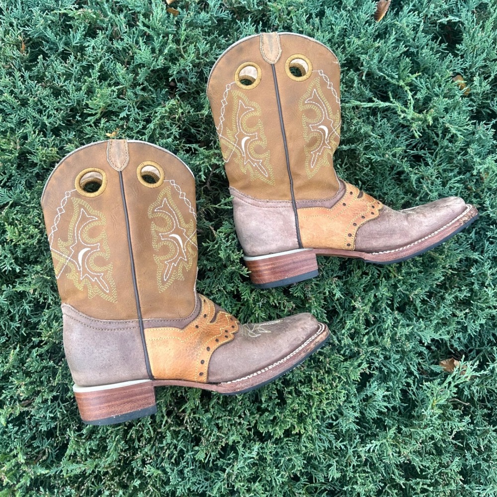 Ranchers Boots Co. Square Toe Western Boots Women's Size Size 22 US Size 5 Tan - Picture 3 of 15